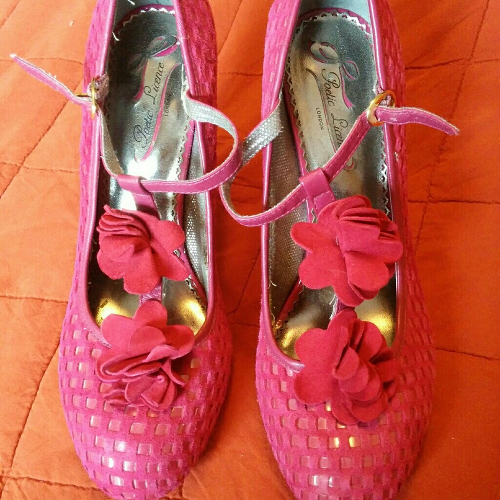 Sturdy Suede Pink Heels